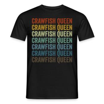 Crawfish Queen Crawfish Queen Girl Crawfish - Men's T-Shirt - black - Front - AI Model Male 178 light (178cm)