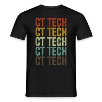Ct Tech CT Tech Nukleare Strahlung Herzschlag Puls - Männer T-Shirt - Schwarz - Vorne - AI Model Male 178 light (178cm)