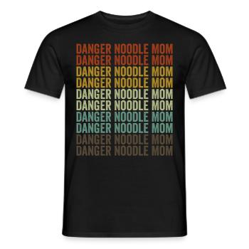 Danger Noodle Ball Python Danger Noodle Snake Love - T-shirt homme - noir - Devant - AI Model Male 178 light (178cm)