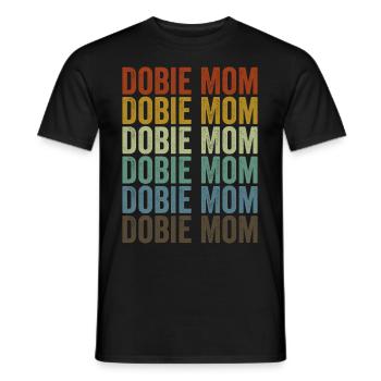 Dobie Mama Doberman Mama Dog Lovers - T-shirt homme - noir - Devant - AI Model Male 178 light (178cm)