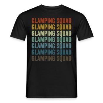 Glamping-Kader Glamping-Liebhaber Glamping-Team - Männer T-Shirt - Schwarz - Vorne - AI Model Male 178 light (178cm)