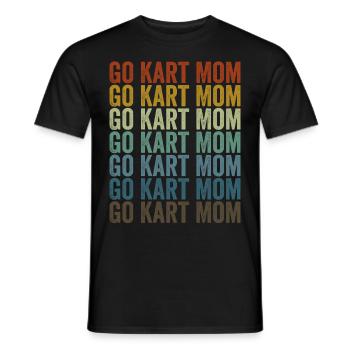 Go Kart Mom Go Kart Racer Mom - T-shirt homme - noir - Devant - AI Model Male 178 light (178cm)
