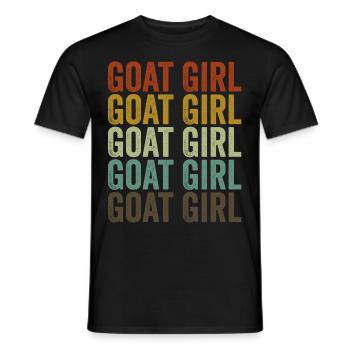 Goat Girl Goat Girl Liebe Ziegen - Männer T-Shirt - Schwarz - Vorne - AI Model Male 178 light (178cm)