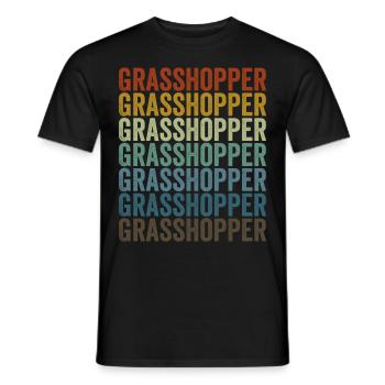 Grashüpfer Entomologe Insektenliebhaber Grashüpfer - Männer T-Shirt - Schwarz - Vorne - AI Model Male 178 light (178cm)