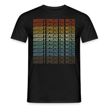 Airsoft Spread The Worlds Airsoft Airsoft Game - T-shirt homme - noir - Devant - AI Model Male 178 light (178cm)