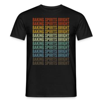 Baking Spirits Bright Baking Chef Baker - T-shirt homme - noir - Devant - AI Model Male 178 light (178cm)