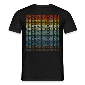 Beste Physiotherapeutin aller Zeiten Physiotherape - Männer T-Shirt - Schwarz - Vorne - AI Model Male 178 light (178cm)
