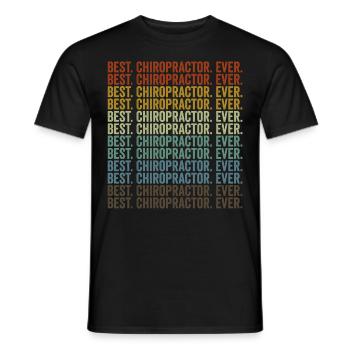 Meilleur. Chiropracteur. jamais. Chiroprak - T-shirt homme - noir - Devant - AI Model Male 178 light (178cm)