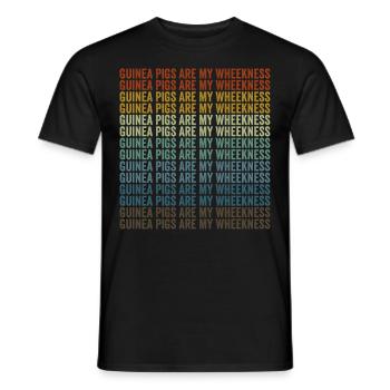 Guinea pigs are my wheeekness guinea pig - Men's T-Shirt - black - Front - AI Model Male 178 light (178cm)