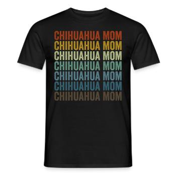 Chihuahua Mama Chihuahua Cane Chihuahua Proprietario - T-shirt uomo - nero - Fronte - AI Model Male 178 light (178cm)