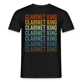 Clarinette King Clarinettiste King - T-shirt homme - noir - Devant - AI Model Male 178 light (178cm)