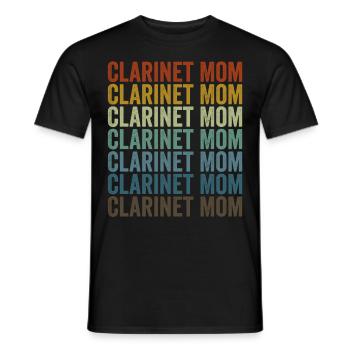 Clarinette Maman Clarinette Joueuse Maman - T-shirt homme - noir - Devant - AI Model Male 178 light (178cm)