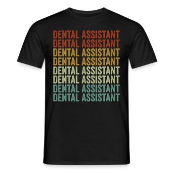 Dental Assistant Dentist Orthodontist Student - Men's T-Shirt - black - Front - AI Model Male 178 light (178cm)