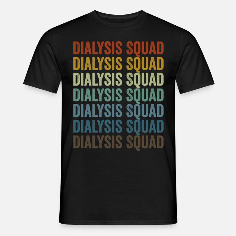 Dialyse-Kader Dialyse-Techniker - Männer T-Shirt - Schwarz