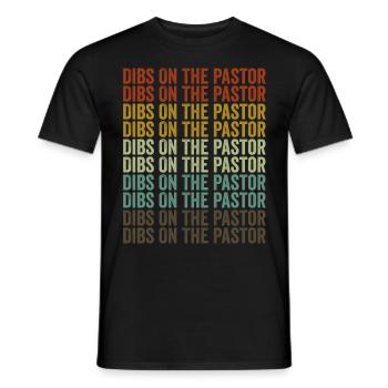 Dibs On The Pastor Christlicher Pastor Kirchenführ - Männer T-Shirt - Schwarz - Vorne - AI Model Male 178 light (178cm)