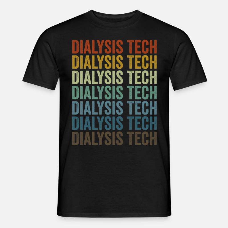 Dialyse-Techniker Dialyse-Techniker Leopard Print - Männer T-Shirt - Schwarz