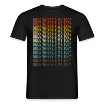 Kumpel, wo ist mein Zeh? Amputierter Patient - Männer T-Shirt - Schwarz - Vorne - AI Model Male 178 light (178cm)