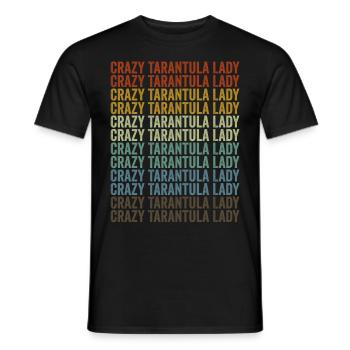 Verrückte Tarantel-Dame Tarantula-Spinnen - Männer T-Shirt - Schwarz - Vorne - AI Model Male 178 light (178cm)