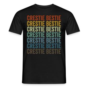 Crestie Bestie Crested Gecko Crestie - Männer T-Shirt - Schwarz - Vorne - AI Model Male 178 light (178cm)