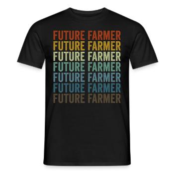 Futur agriculteur Tracteur Camion agricole Agriculteur - T-shirt homme - noir - Devant - AI Model Male 178 light (178cm)