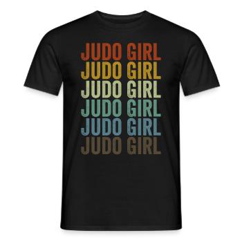 Judo Girl Judo Kampfsport Mädchen - Männer T-Shirt - Schwarz - Vorne - AI Model Male 178 light (178cm)