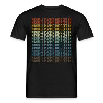 Mode de jeu Kickball de A Kickball Player - T-shirt homme - noir - Devant - AI Model Male 178 light (178cm)