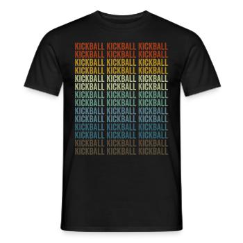 Kickball Kickball Kickball Kickball Joueur - T-shirt homme - noir - Devant - AI Model Male 178 light (178cm)