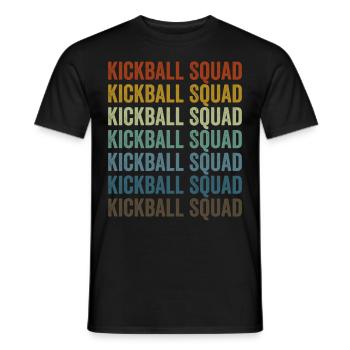 Kickball Squad Kickball Player - T-shirt homme - noir - Devant - AI Model Male 178 light (178cm)