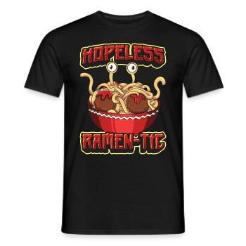Flying Spaghetti Monster FSM Pastafarian - Men's T-Shirt - black - Front - AI Model Male 178 light (178cm)