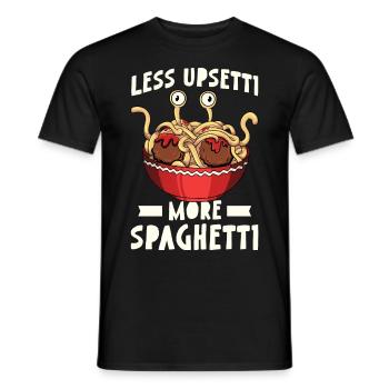 Flying Spaghetti Monster FSM Pastafari Pastafar - Men's T-Shirt - black - Front - AI Model Male 178 light (178cm)