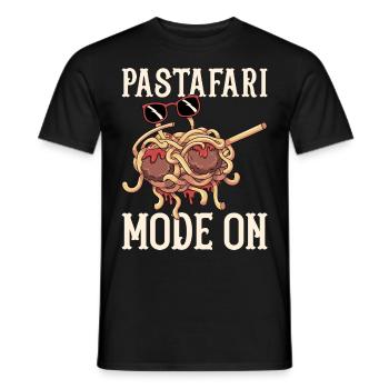 Dabbing Flying Spaghetti Monsters Pastafarian - Men's T-Shirt - black - Front - AI Model Male 178 light (178cm)