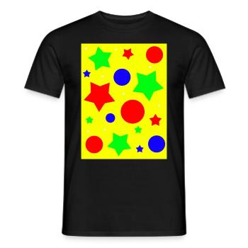 Clowncore Aesthetic Pattern - Männer T-Shirt - Schwarz - Vorne - AI Model Male 178 light (178cm)