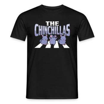 Chinchilla Pedestrian Design for Chinchilla - Men's T-Shirt - black - Front - AI Model Male 178 light (178cm)