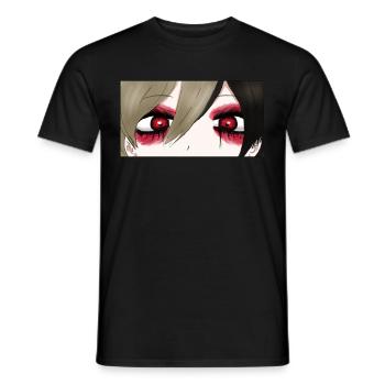Angura Kei Sombre Japonais Esthétique Gothique - T-shirt homme - noir - Devant - AI Model Male 178 light (178cm)