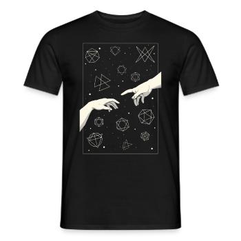 Angura Kei Dark Japanese Aesthetic - Men's T-Shirt - black - Front - AI Model Male 178 light (178cm)