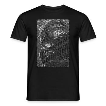 Art Academia Aesthetic David Face Michelangelo - Männer T-Shirt - Schwarz - Vorne - AI Model Male 178 light (178cm)