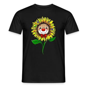 Clowncore Aesthetic Sunflower Clown - Männer T-Shirt - Schwarz - Vorne - AI Model Male 178 light (178cm)
