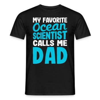 Biologiste marin Papa Marine Biology - T-shirt homme - noir - Devant - AI Model Male 178 light (178cm)