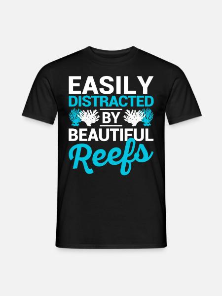 Lustiger Meeresbiologe Korallenriff - Männer T-Shirt - Schwarz
