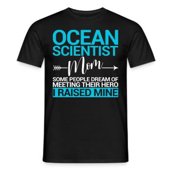 Drôle de biologiste marin Biologie marine - T-shirt homme - noir - Devant - AI Model Male 178 light (178cm)
