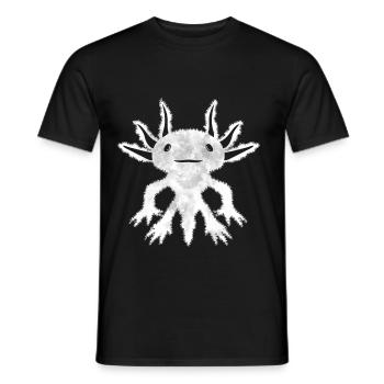 Finnish Goth Aesthetic Gothic Axolotl Goth - Männer T-Shirt - Schwarz - Vorne - AI Model Male 178 light (178cm)