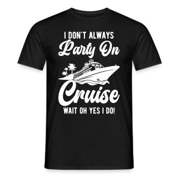 Funny Cruising Kreuzfahrtschiff Kreuzfahrtschiff - Männer T-Shirt - Schwarz - Vorne - AI Model Male 178 light (178cm)