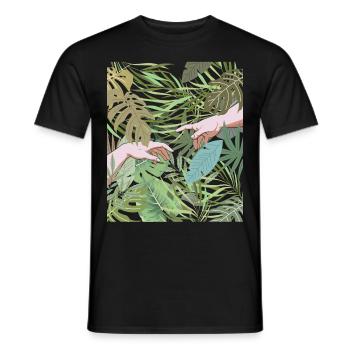 Coconut Girl Création Esthétique D’Adam - T-shirt homme - noir - Devant - AI Model Male 178 light (178cm)