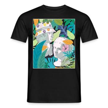 Coconut Girl Aesthetic Greek Statue - Männer T-Shirt - Schwarz - Vorne - AI Model Male 178 light (178cm)