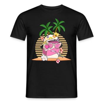 Coconut Girl Aesthetic Strawberry Milk - Männer T-Shirt - Schwarz - Vorne - AI Model Male 178 light (178cm)