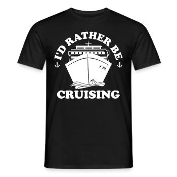 Funny Cruising Kreuzfahrtschiff Kreuzfahrtschiff - Männer T-Shirt - Schwarz - Vorne - AI Model Male 178 light (178cm)