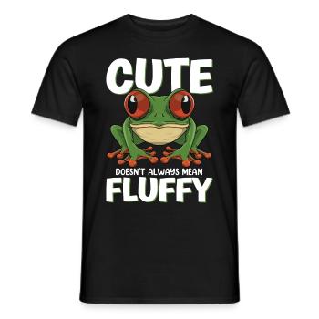 Conception de grenouille aux yeux rouges pour un fan de grenouille - T-shirt homme - noir - Devant - AI Model Male 178 light (178cm)