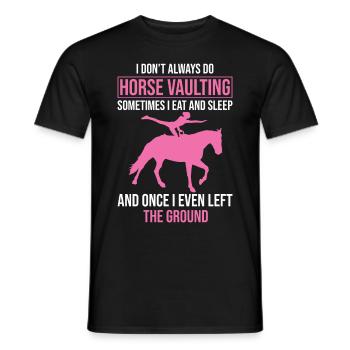 Voltige amusante sur le cheval - T-shirt homme - noir - Devant - AI Model Male 178 light (178cm)