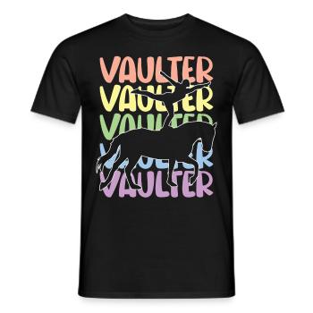 Voltige amusante sur le cheval - T-shirt homme - noir - Devant - AI Model Male 178 light (178cm)