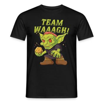 Goblin Orc D20 Dice Team Waaagh Design Für Ein Rpg - Männer T-Shirt - Schwarz - Vorne - AI Model Male 178 light (178cm)